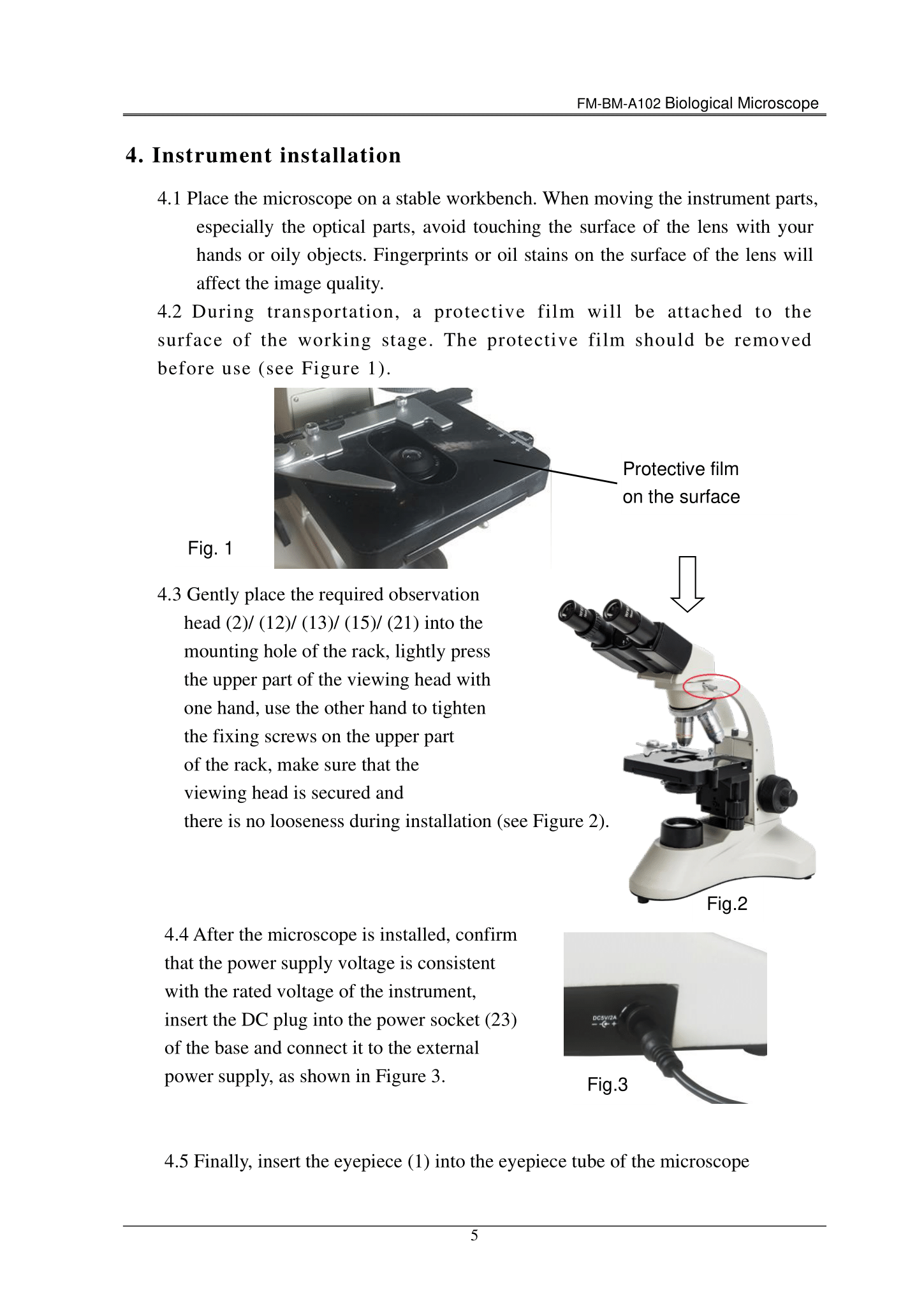 Biological Microscope FM-BM-A102